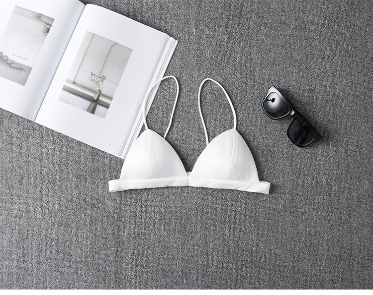 Σουτιέν με ίσιο σωληνοειδή σχεδιασμό, ύφασμα συνθετικό μετάξι, πολυεστέρας 50–70%, μη αποσπώμενες τιράντες, γυναικείο εσώρουχο