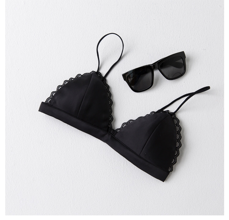 Σουτιέν με ίσιο σωληνοειδή σχεδιασμό, ύφασμα συνθετικό μετάξι, πολυεστέρας 50–70%, μη αποσπώμενες τιράντες, γυναικείο εσώρουχο