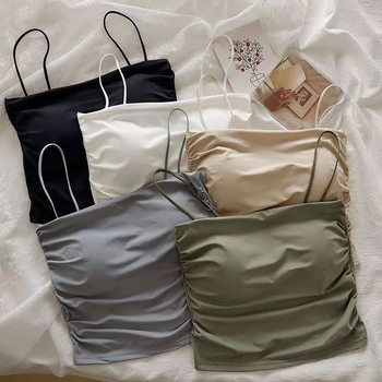 Tube Top Chest Wrap - Ice Silk, 70-80% Viscose, Full Cup, Breathable