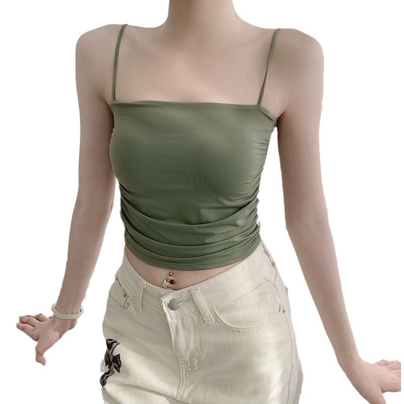 Tube Top Chest Wrap - Ice Silk, 70-80% Viscose, Full Cup, Breathable