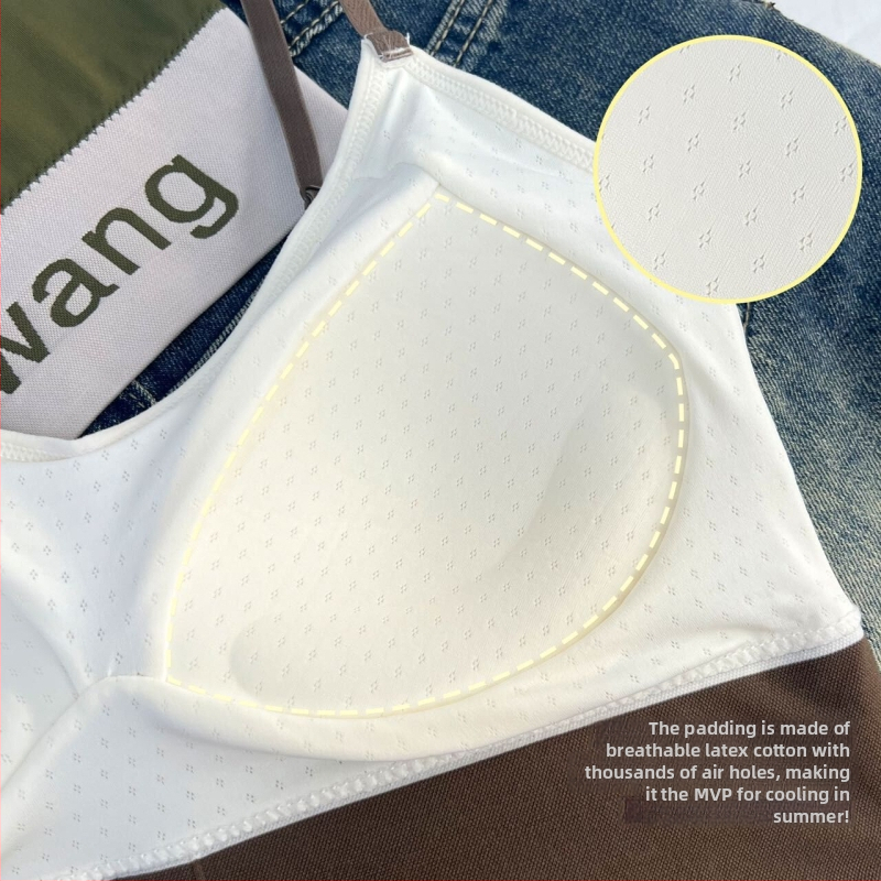 Športová wrap podprsenka z nylonu, bezšvová, priedušná, s plným košíkom, ľahký push-up