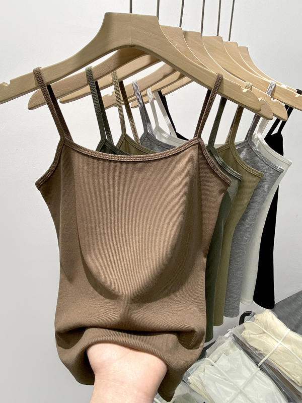 Top camisole H232 Slim pentru femei, fără mâneci, stil sling, lungime 50–65 cm, amestec poliester-viscoză