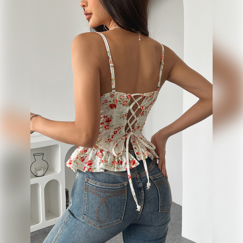 rochie wrap cu imprimeu floral, poliester 95%+, fără spate, bretele duble, croială slim