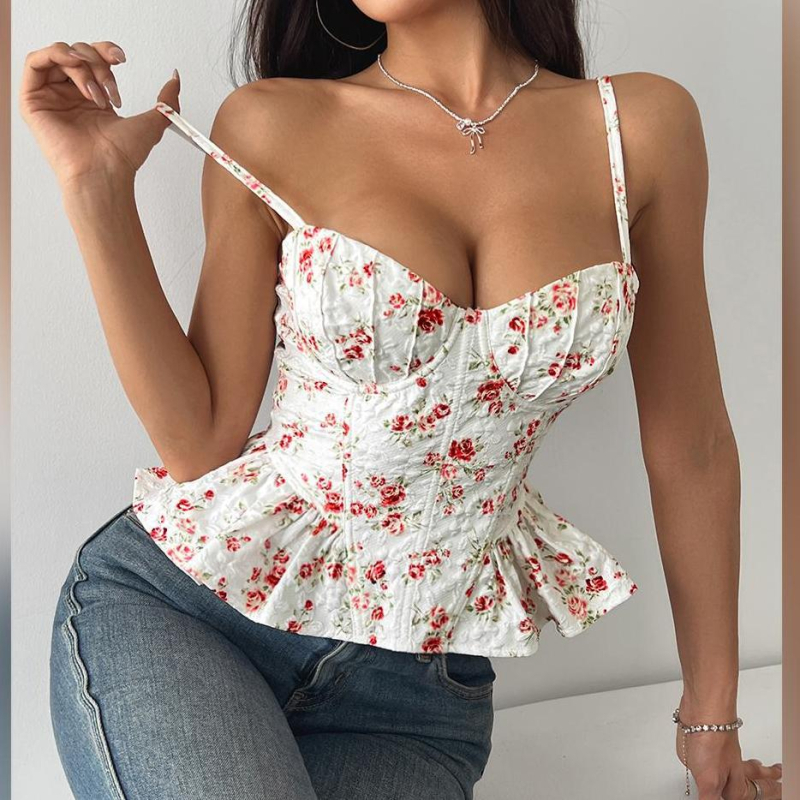 rochie wrap cu imprimeu floral, poliester 95%+, fără spate, bretele duble, croială slim