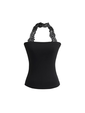 Ženski top s halter vratom, uska silueta, kratka duljina 40–50 cm, mješavina pamuka, ljetni top 2025