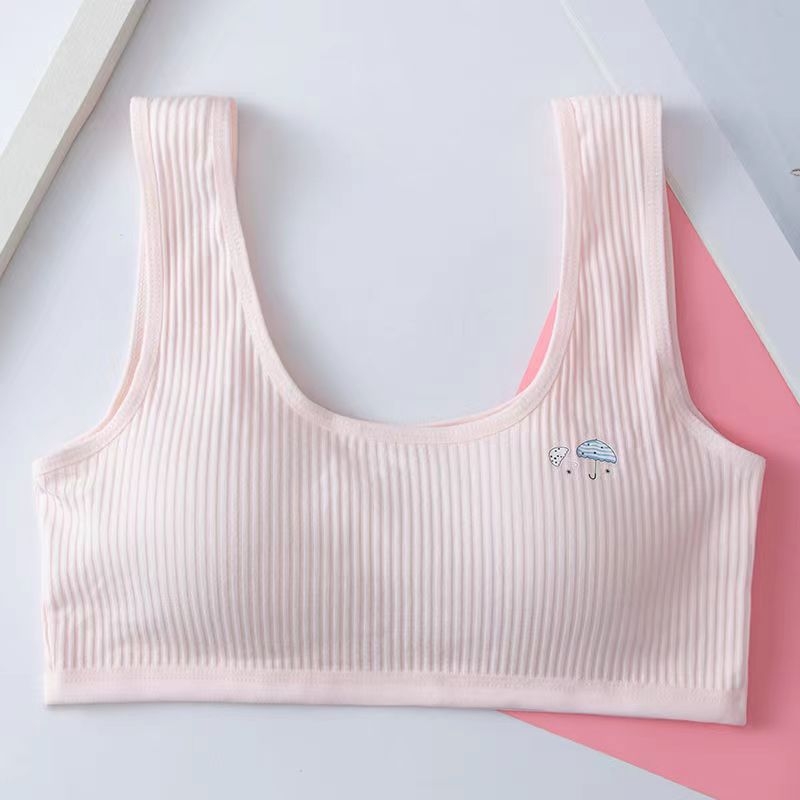 Top bustier din bumbac pentru adolescente, cupă completă, respirabil și confortabil, lungime pe piept, iarna 2024