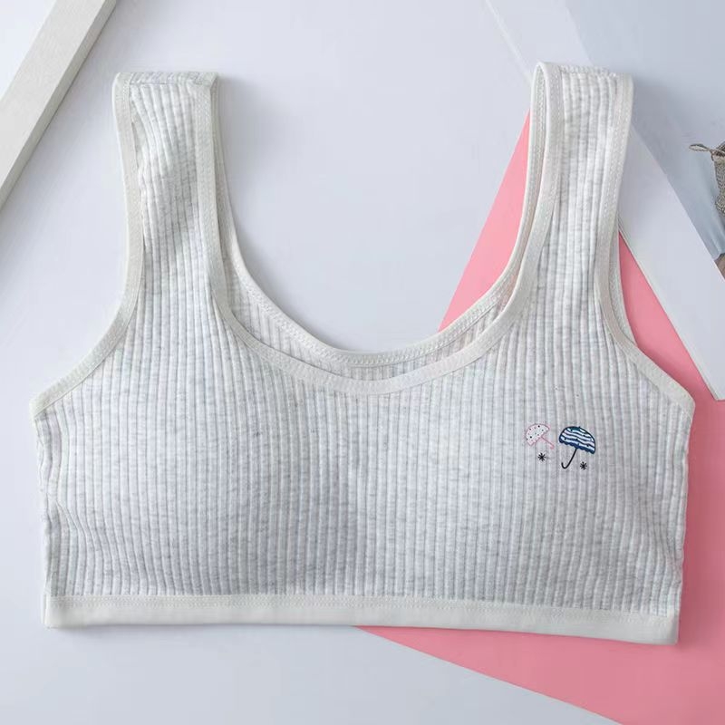 Top bustier din bumbac pentru adolescente, cupă completă, respirabil și confortabil, lungime pe piept, iarna 2024