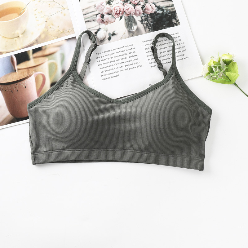 Top tub cu înfășurare a sânilor, cupă 3/4, cupă medie modelată, spandex/lycra, respirabil