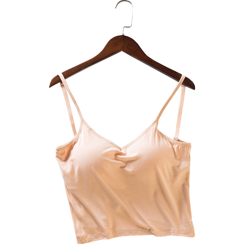 Sutien fără bretele, din modal, fără spate, cupe subțiri modelate, căptușeală integrată