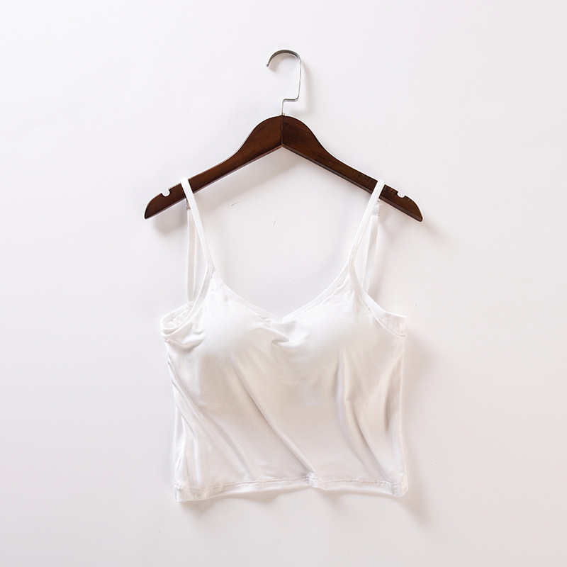 Sutien fără bretele, din modal, fără spate, cupe subțiri modelate, căptușeală integrată