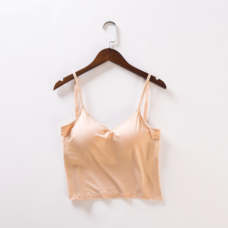 Sutien fără bretele, din modal, fără spate, cupe subțiri modelate, căptușeală integrată