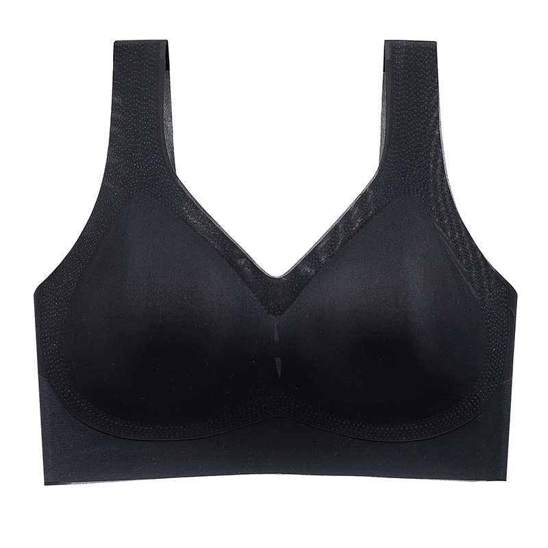 Bustier fără bretele, push-up, din Ice Silk nylon, cupă 3/4 cu formă subțire, respirabil, design frumos la spate