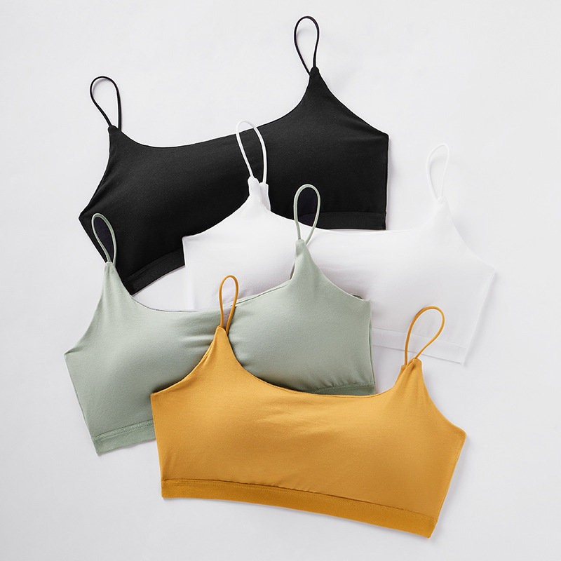 Top tub unic, Sutien-top, Respirabil, Push-Up, Cupe Fixe, Amestec Viscoză-Bumbac, Croială Lejeră, Vara 2024