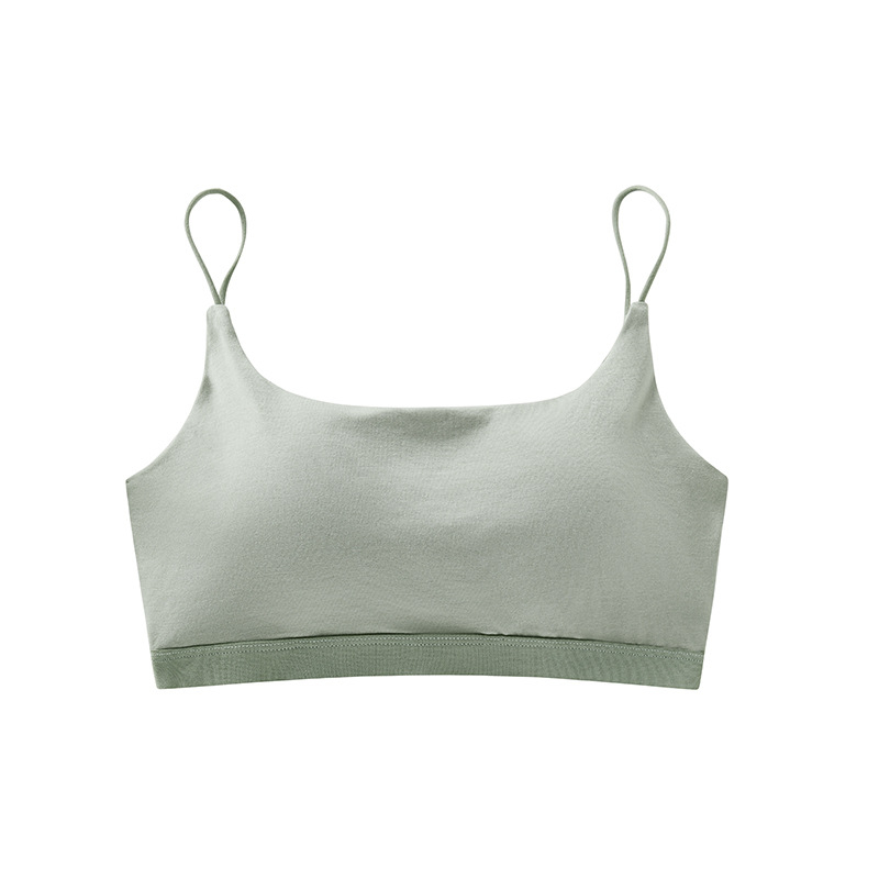 Top tub unic, Sutien-top, Respirabil, Push-Up, Cupe Fixe, Amestec Viscoză-Bumbac, Croială Lejeră, Vara 2024