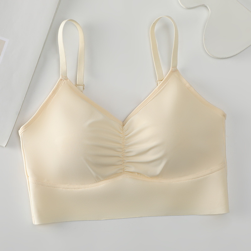 Sutien fără bretele, fără cusături, cupe 5/8, forme subțiri, susținere superioară, material respirabil Spandex/Lycra