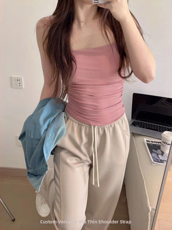 Bezramienková podprsenka s tvarovanými košíčkami — bavlnený materiál, 80–90% bavlna, plné košíčky, tenká tvarovaná miska, priedušná, pohodlná