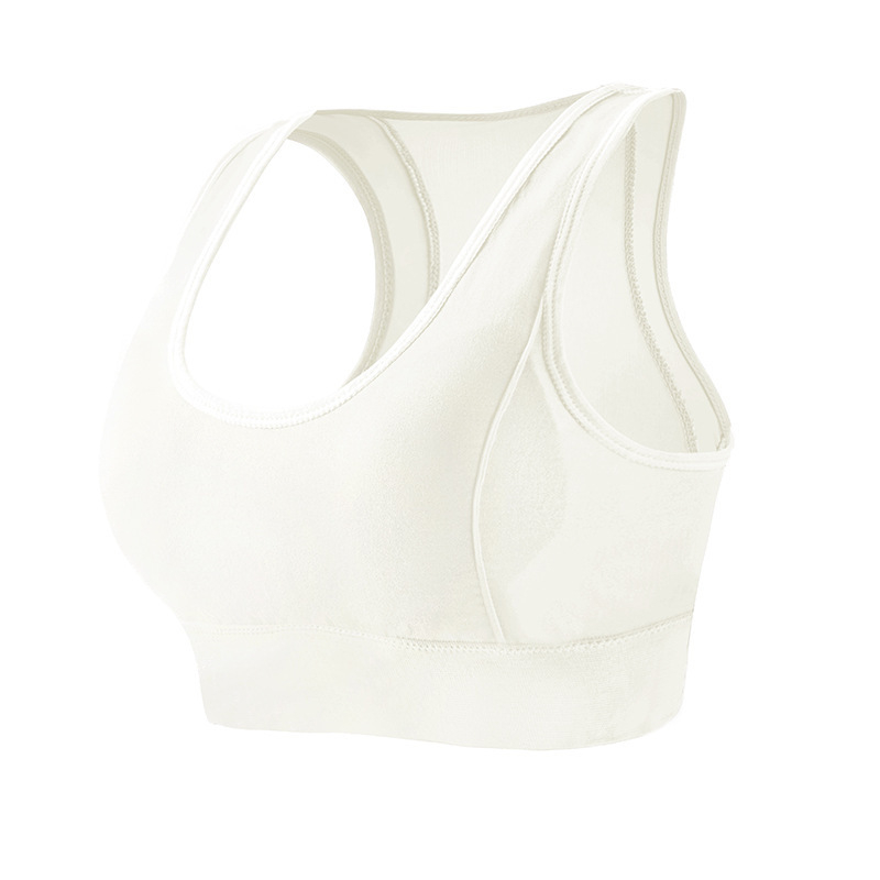 Dámska športová podprsenka bez ramienok s sieťovinou, 3/4 košíček, tenké tvarované košíčky, podpora chrbta