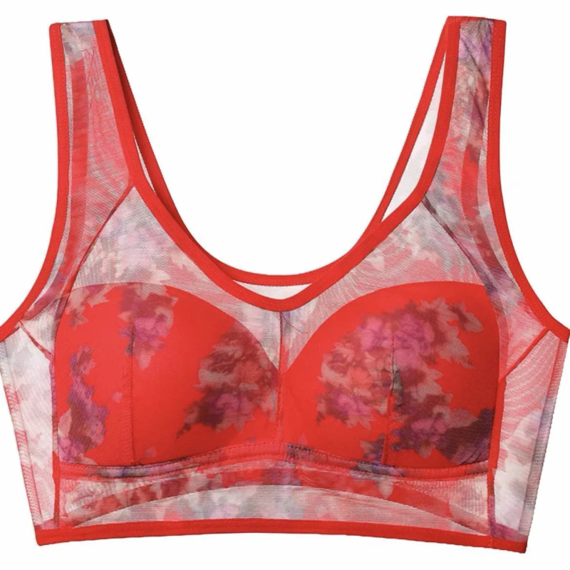 Ljetni bezšivni grudnjak od ice silk, jedinstveno žensko donje rublje, push-up, oblikovanje bočnih, seksi sportski top s lijepim leđima