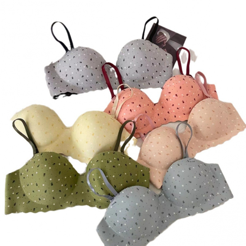 Wrap-top za prsa, 1/2 košarica, tanke oblikovane košarice, Milk Silk, 95–100% poliester, vest stil, japanski nadahnuće
