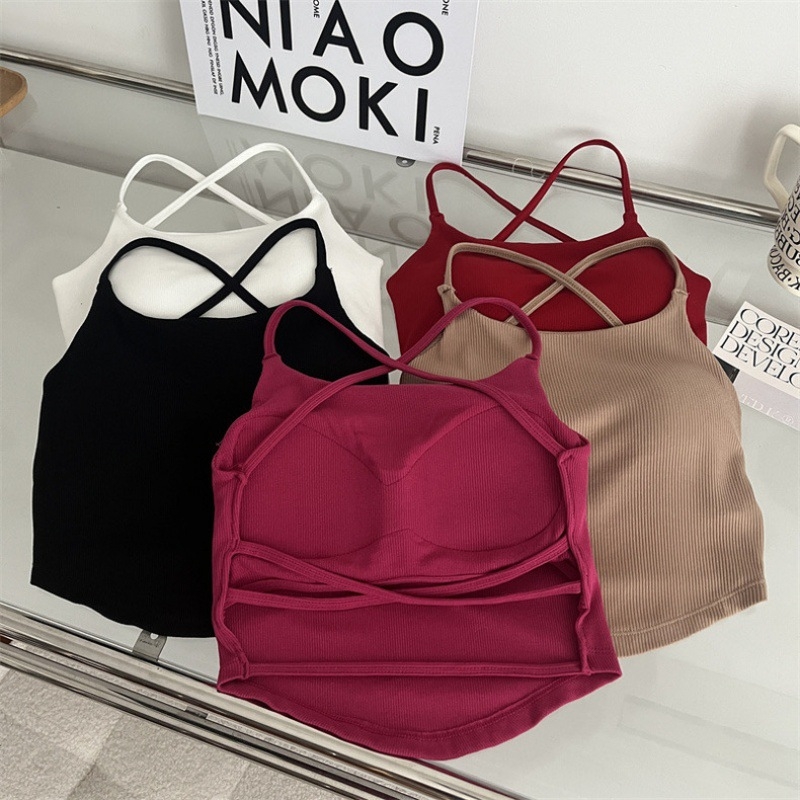 Naylon top s vezanjem za dojke, tube top, srednje oblikovane košarice, prozračan, otvorena leđa, ljeto 2024