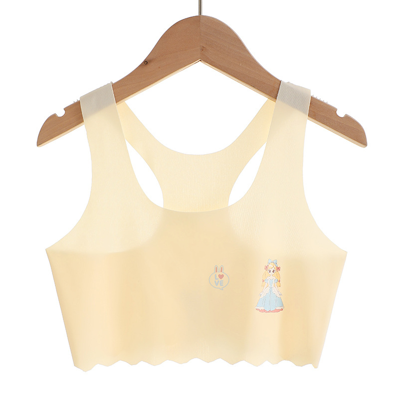 Õmblusteta nailonist rinnahoidja tüdrukutele alates 8. eluaastast – suvi, kevad, sügis