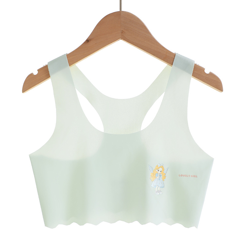 Õmblusteta nailonist rinnahoidja tüdrukutele alates 8. eluaastast – suvi, kevad, sügis