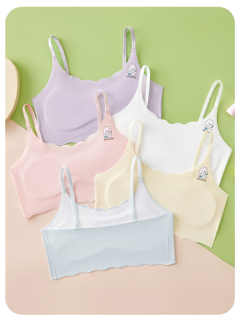 Varrukavaba tüdrukute top-bra õlaõmblustega, nelinurkne kaelus, nailon 86%, sobiva üle 8-aastastele, kõigile neljale hooajale