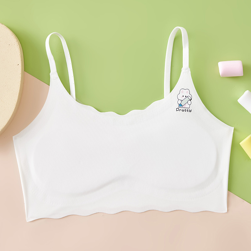 Varrukavaba tüdrukute top-bra õlaõmblustega, nelinurkne kaelus, nailon 86%, sobiva üle 8-aastastele, kõigile neljale hooajale