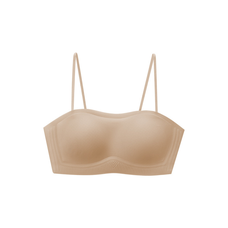 Najlon bez naramenica tube top s protukliznim dizajnom i push-up funkcijom; glavni materijal 50–70%.