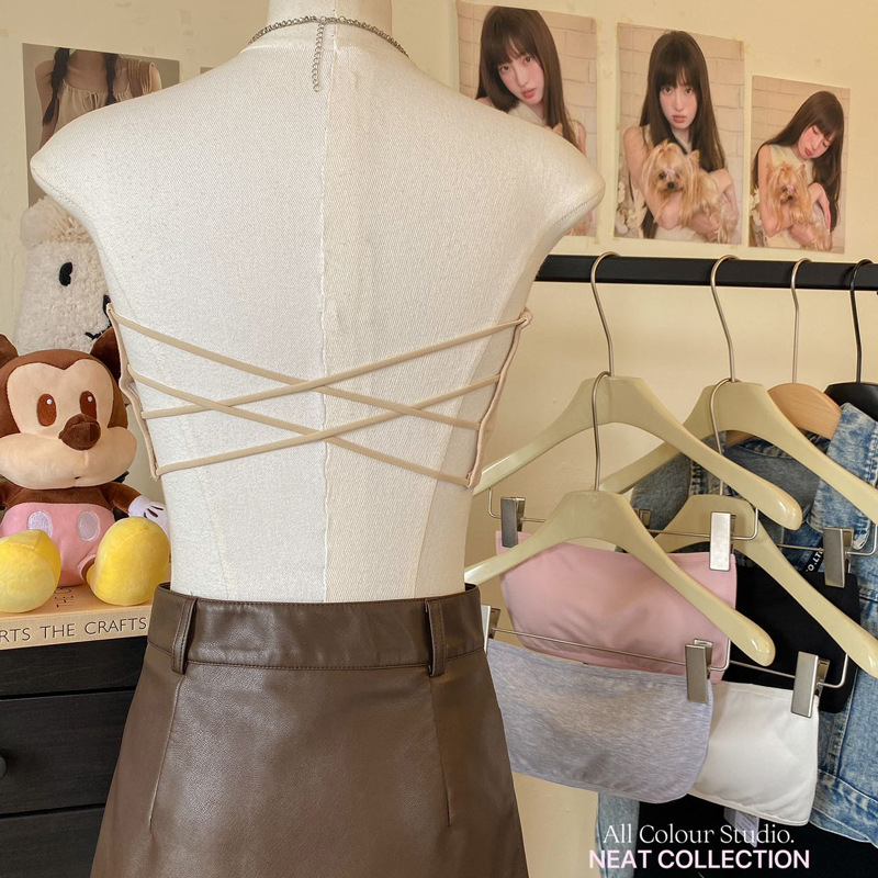 Medvilninė be peties tube-top liemenėlė, 3/4 kaušas, be vielų, formuojama kaušas: plonas viršus, storesnis apačioje, nematoma po rūbais