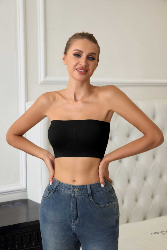 Najlonski bezšivni bandeau grudnjak – bez žice, pun košarica, ultra-tanki oblikovani košarica