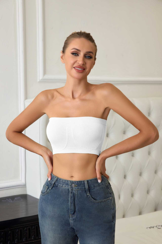 Najlonski bezšivni bandeau grudnjak – bez žice, pun košarica, ultra-tanki oblikovani košarica