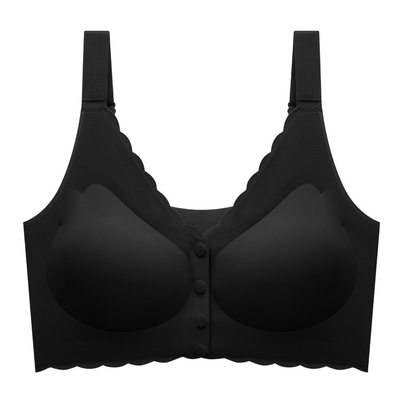 Bustier-vest stil top grudnjak s tankim oblikovanim košaricama, dužina do prsa, Ice Silk najlon