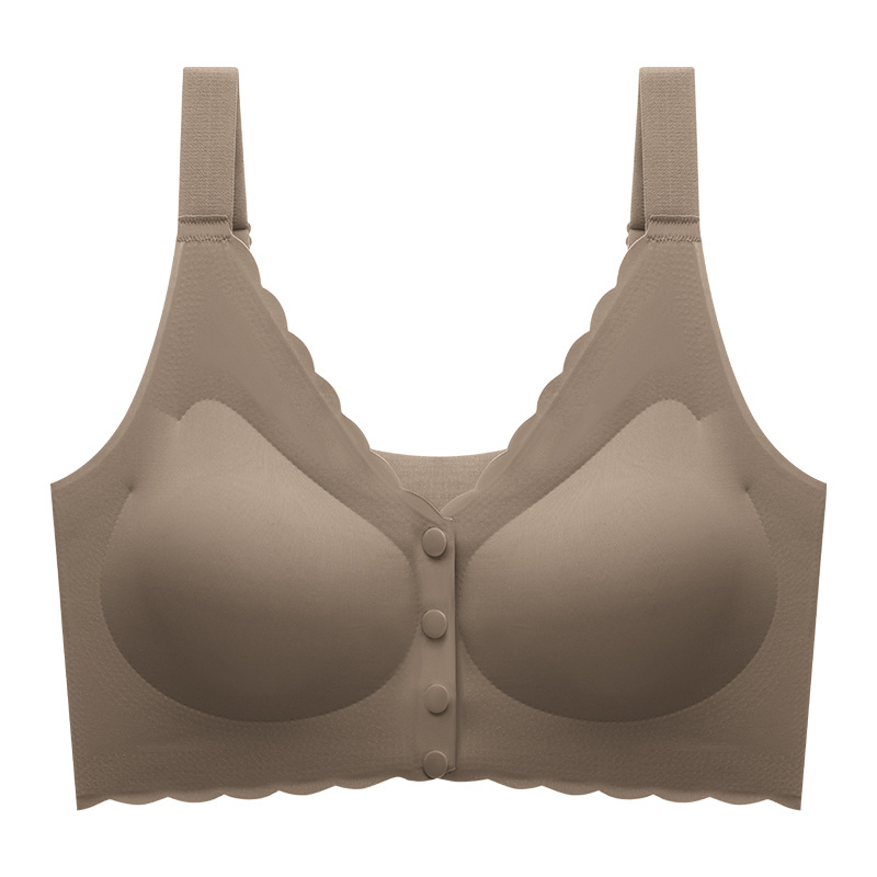 Bustier-vest stil top grudnjak s tankim oblikovanim košaricama, dužina do prsa, Ice Silk najlon