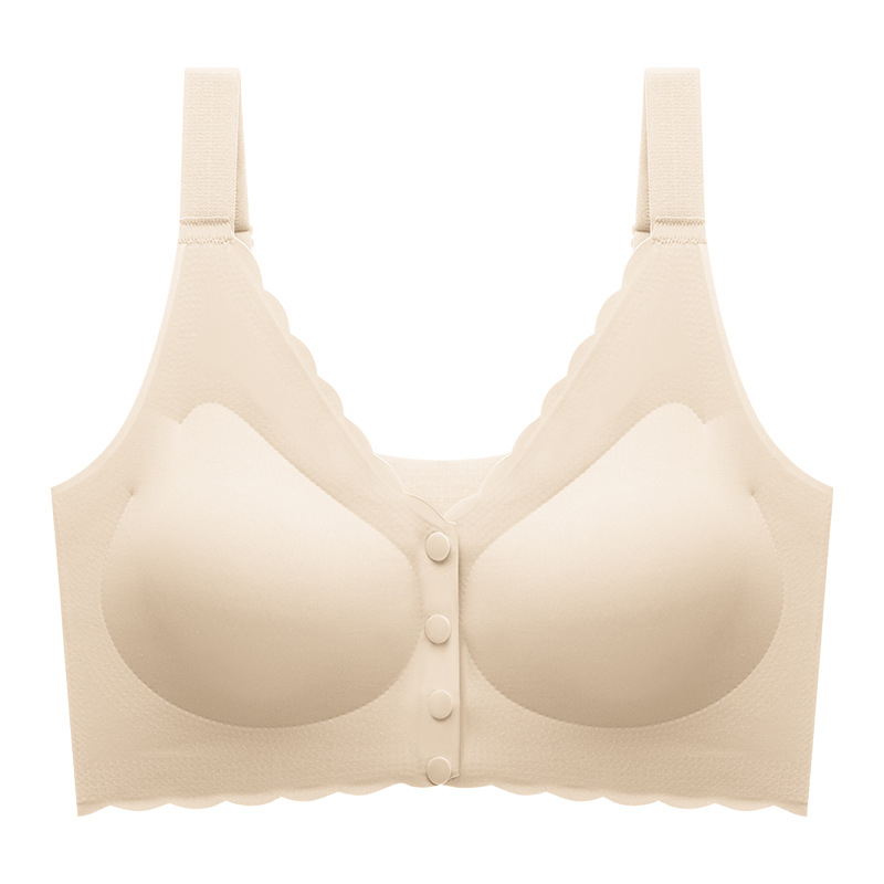 Bustier-vest stil top grudnjak s tankim oblikovanim košaricama, dužina do prsa, Ice Silk najlon