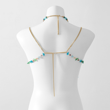 Korálkový tube top s odnímateľnými ramienkami, voľný strih, ulicový hip-hop štýl, akrylové vlákno s 30–50% polyesterom, krátky strih