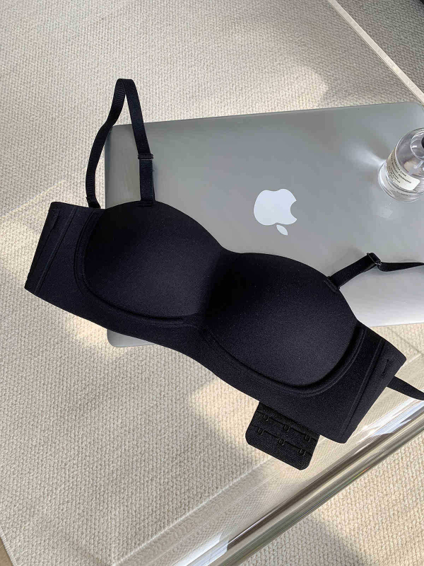 Bez remena grudnjak tipa tube-top — push-up, protiv klizanja, oblikovanje leđa, najlon smjesa 50–70%, tanke oblikovane čaše s punim košaricama, podrijetlo Shantou, proljeće 2024