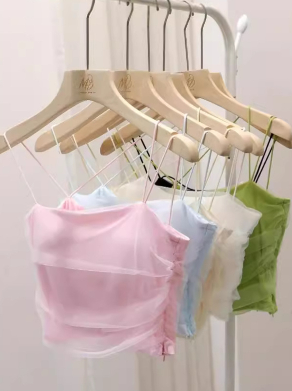 Čipkované sieťové tielko s vložkou na prsiach, tyl okolo hrudníka, štíhla silueta, Letná sezóna