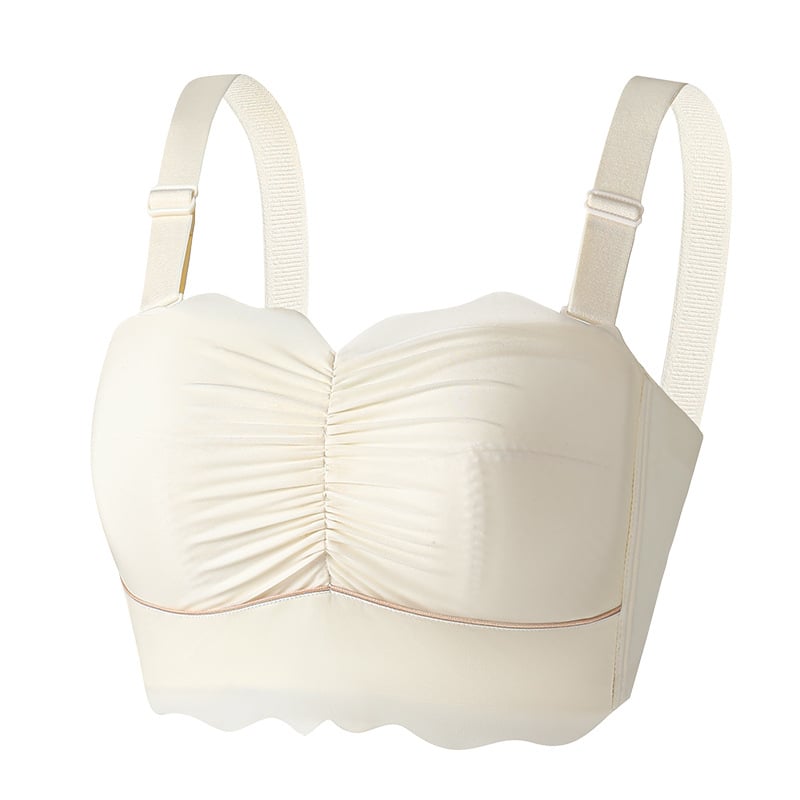 Lijep bez naramenica, besšivna bustier s košaricama 3/4, tanke oblikovane košarice, odvojive dvostruke naramenice, stražnji četverored kopči, najlonsko platno