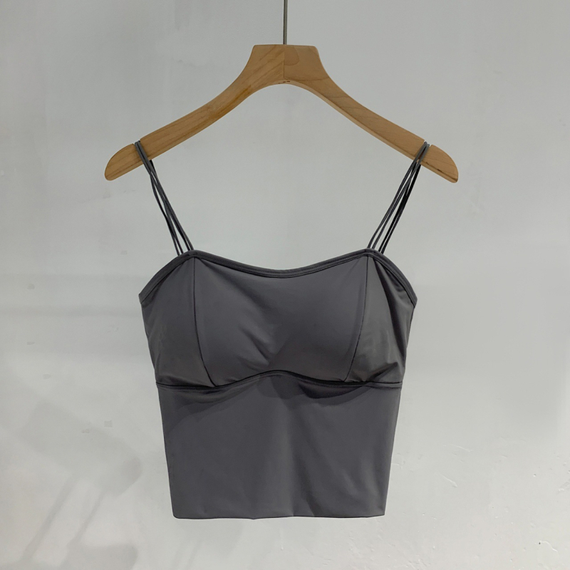 Camisola od ice silk s bešivnim leđima, s umetkom za grudi, duljina struka, za vanjsku ili unutarnju nosnju