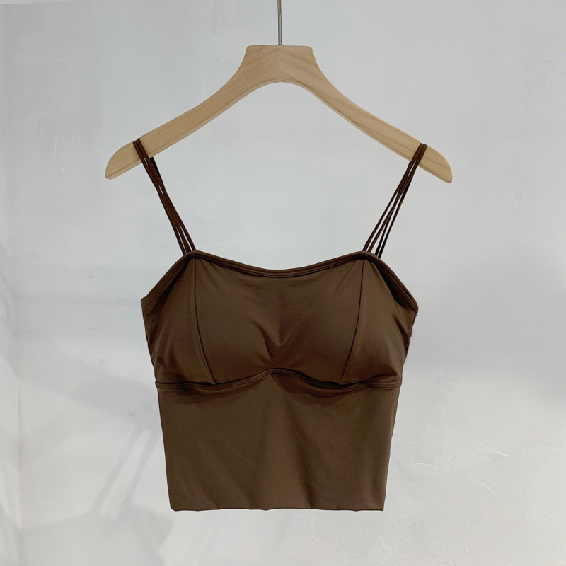 Camisola od ice silk s bešivnim leđima, s umetkom za grudi, duljina struka, za vanjsku ili unutarnju nosnju