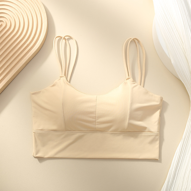 Nylon anyagú bra wrap/tube top, teljes kosár, közepesen formázott kosár, légáteresztő, nyom nélkül, kényelmes