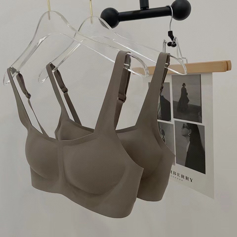 METWO latex grudnjak s četvrtastim izrezom, francuskog stila, bez žica, bez šavova, ultra tanak push-up, podesiva