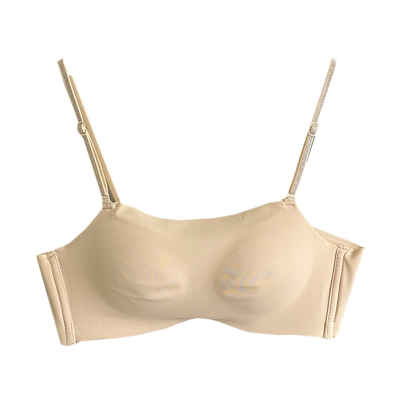Bešivni grudnjak bandeau za žene s malim grudima, push-up