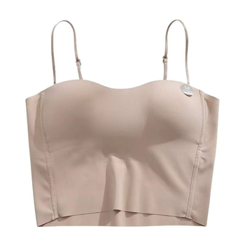 Moteriški liemenėli, vestės stiliaus viršutinis topas su nuimtomis dvigubomis petnešomis; 3/4 puodelio; plonos formuojančios krūžus; kvėpuojantis; nugaros formavimas