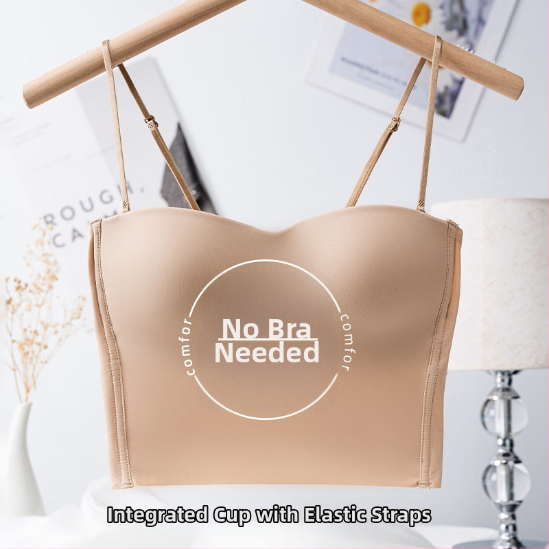 Moteriški liemenėli, vestės stiliaus viršutinis topas su nuimtomis dvigubomis petnešomis; 3/4 puodelio; plonos formuojančios krūžus; kvėpuojantis; nugaros formavimas