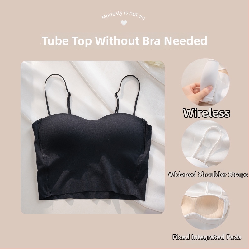 Moteriški liemenėli, vestės stiliaus viršutinis topas su nuimtomis dvigubomis petnešomis; 3/4 puodelio; plonos formuojančios krūžus; kvėpuojantis; nugaros formavimas