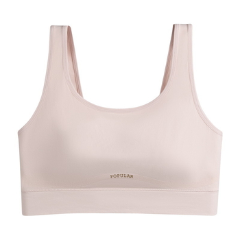 Bezšivna camisola bandeau od ledenog Silk-a, bežični push-up, fiksne košarice, puni košarice
