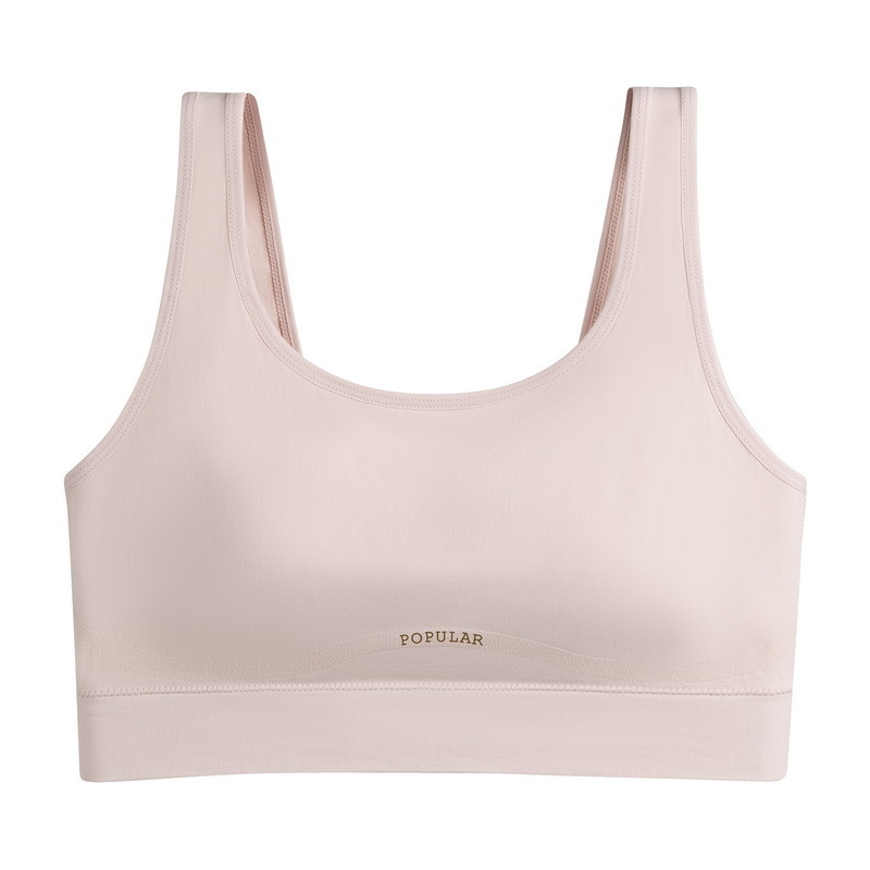 Bezšivna camisola bandeau od ledenog Silk-a, bežični push-up, fiksne košarice, puni košarice