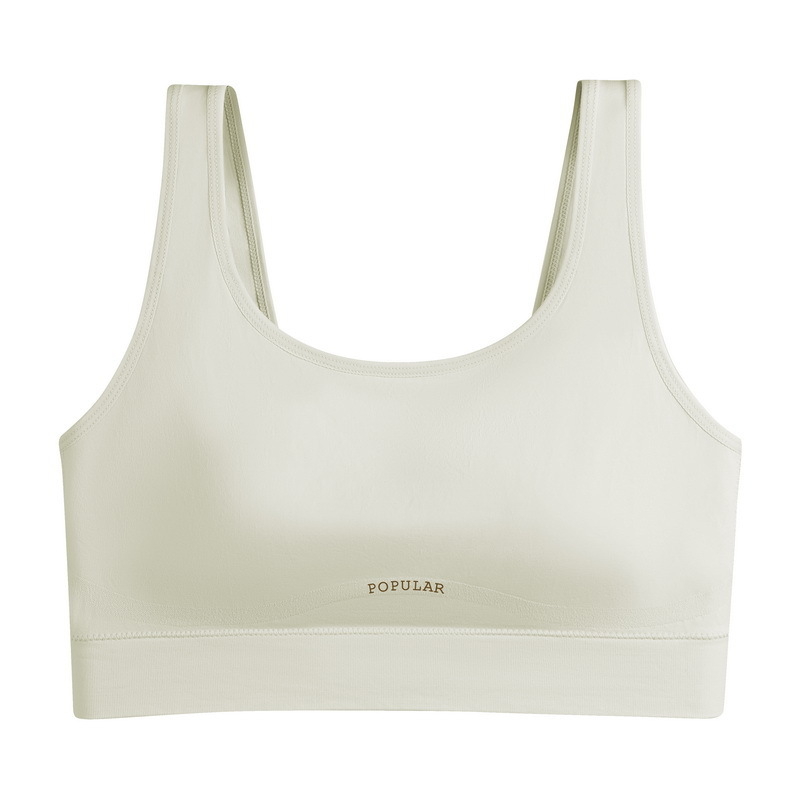 Bezšivna camisola bandeau od ledenog Silk-a, bežični push-up, fiksne košarice, puni košarice
